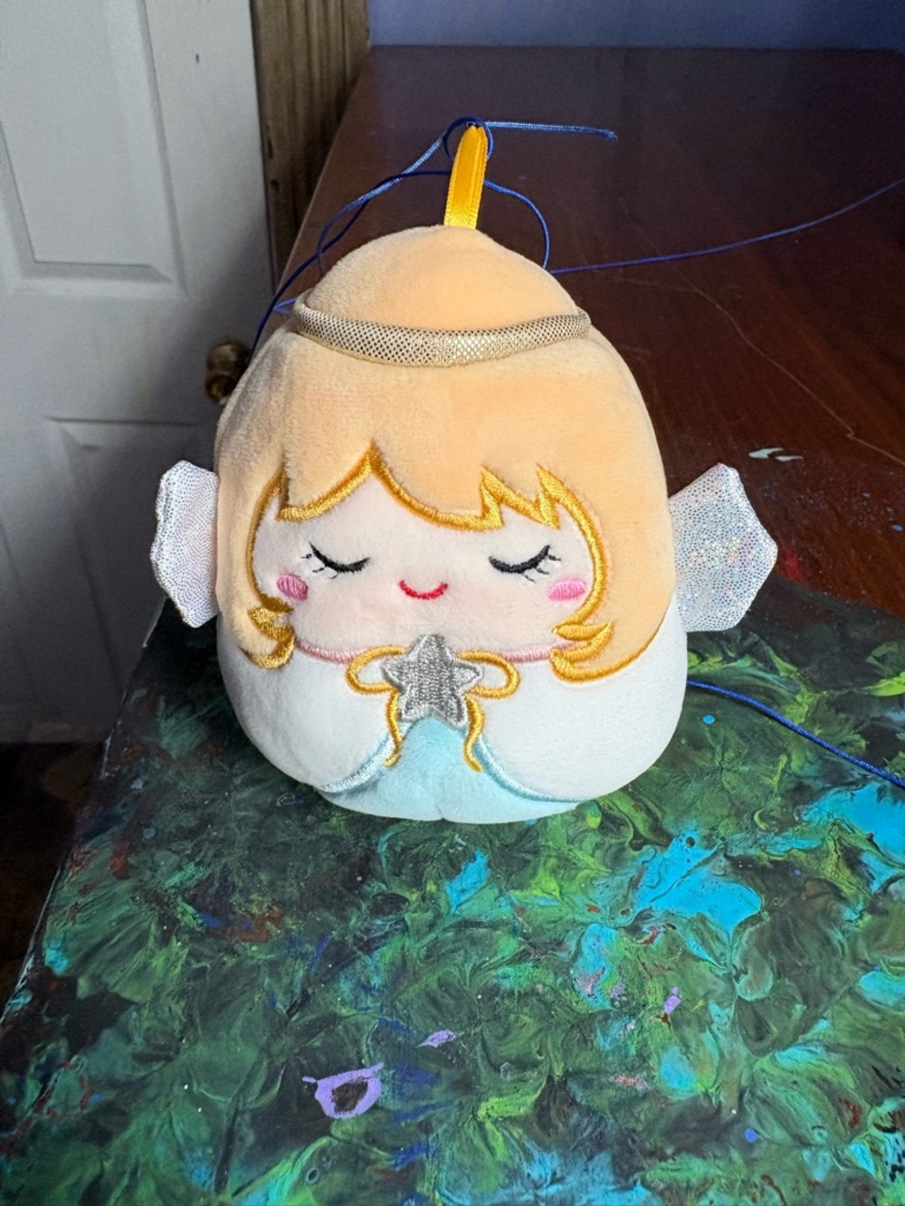 Plush Angel Squishmallow - Pastel Yellow & White